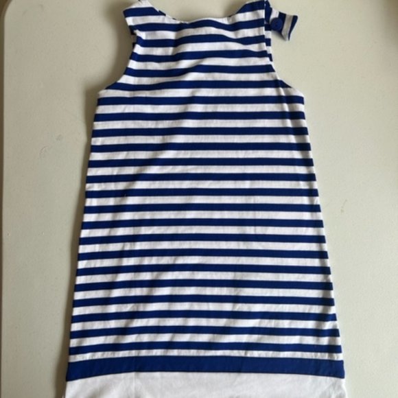 Florence Eiseman Blue & White Striped Dress (size 6) - Picture 2 of 3